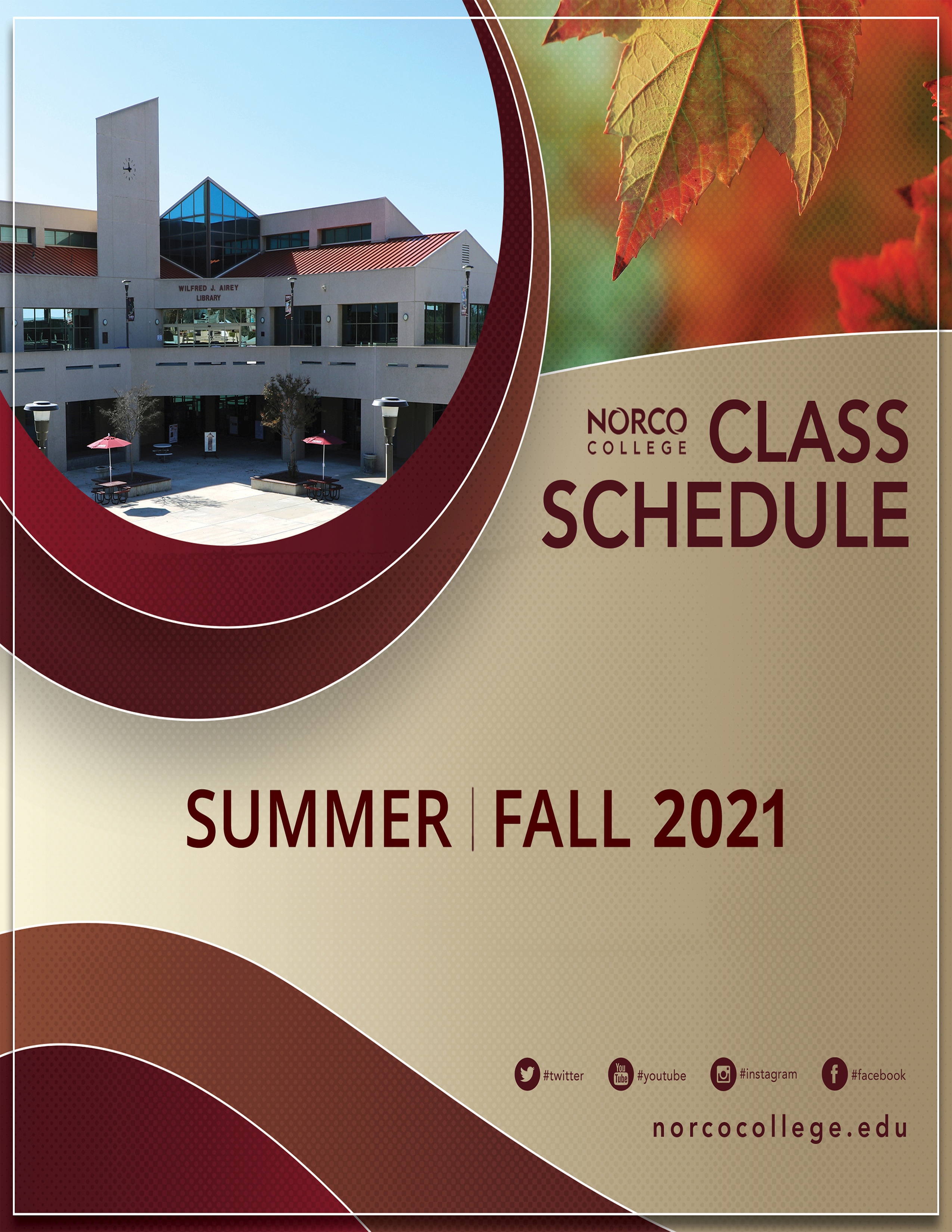 Summer Fall 2021 Class Schedule cover