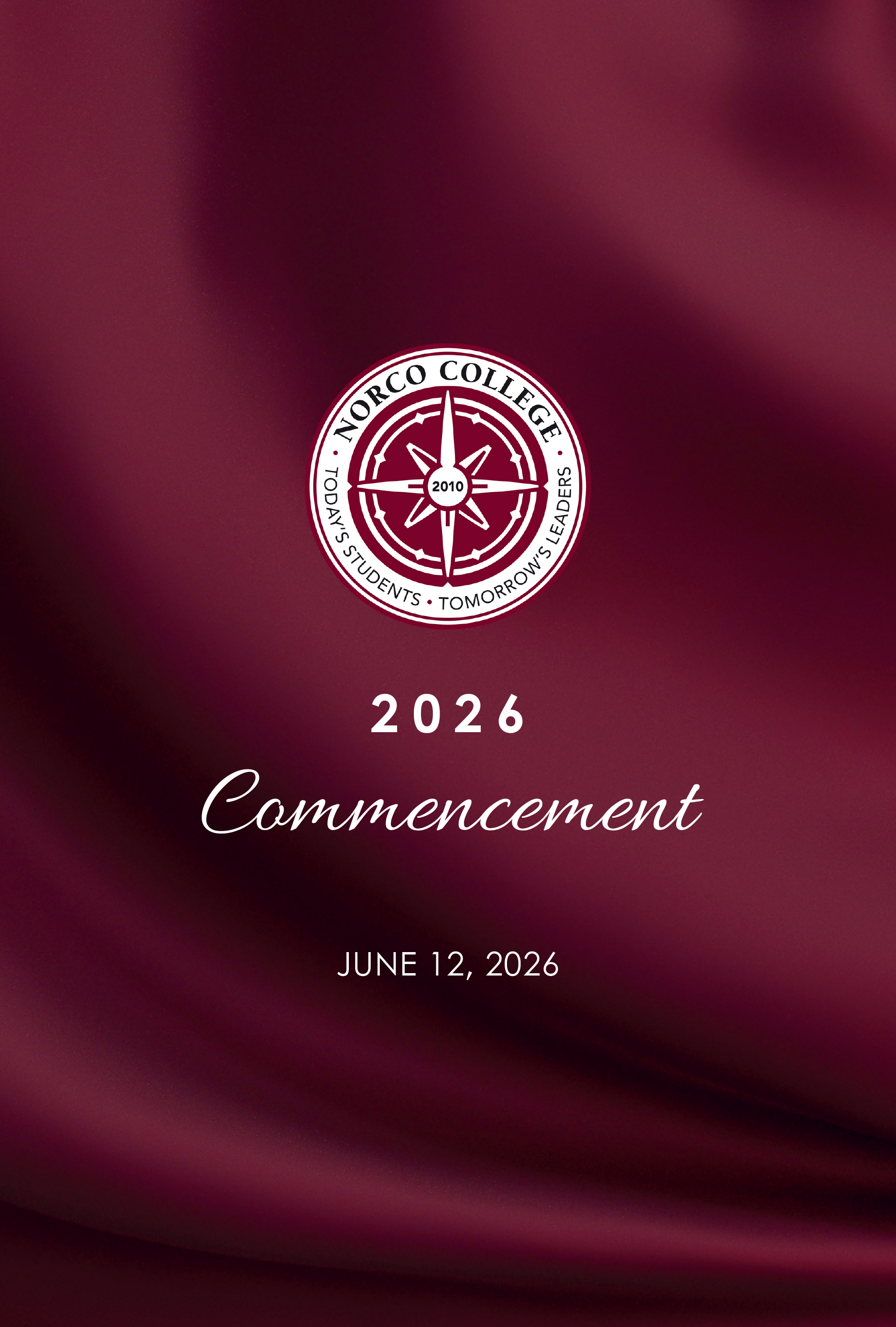 Click on me: Electronic Commencement Program Norco College Commencement 2026 Brochure