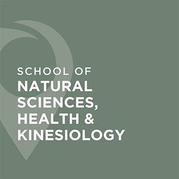 School of Natural Sciences, Health & Kinesiology banner with image