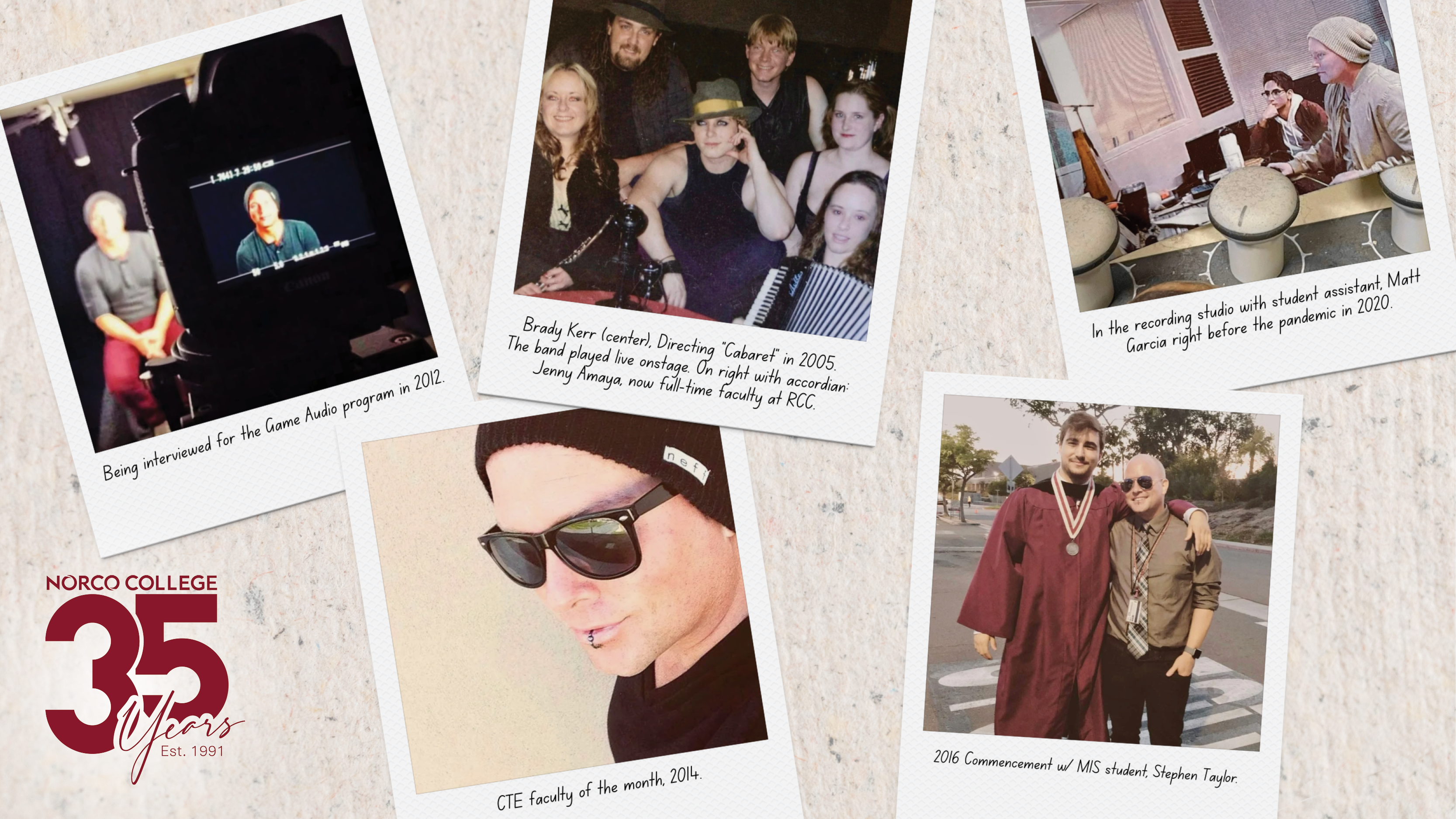 Brady Kerr, Current Faculty