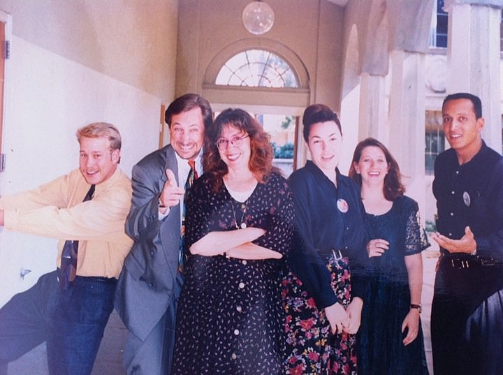 Original Norco College Art Club in the RCC Courtyard.