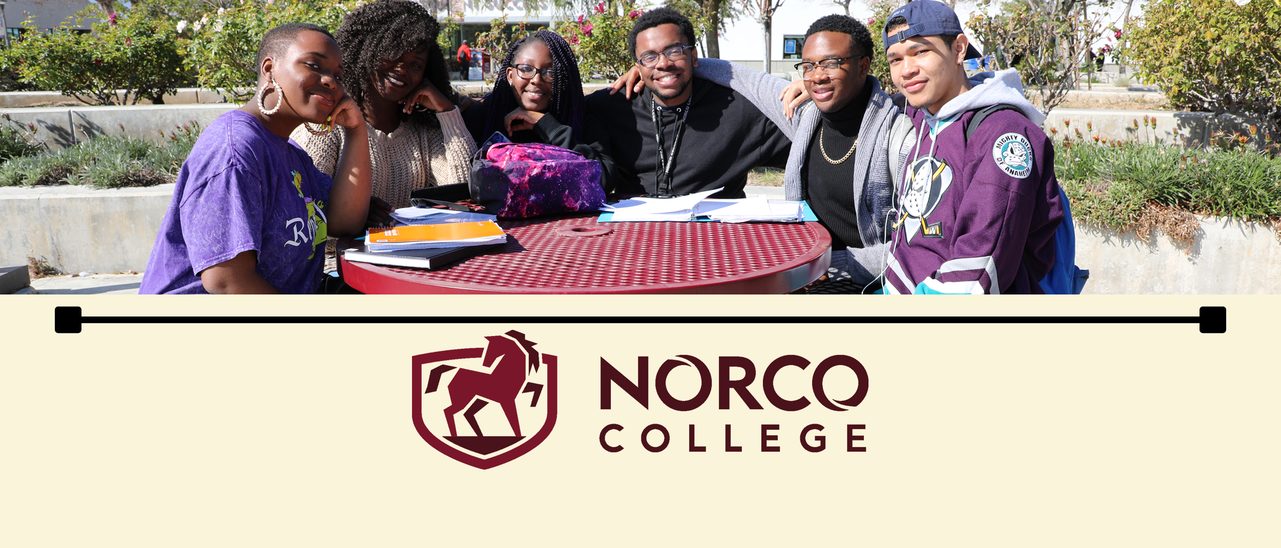 Norco College main hero image banner
