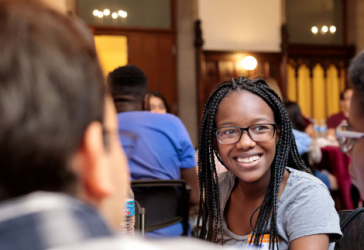 Students laughing