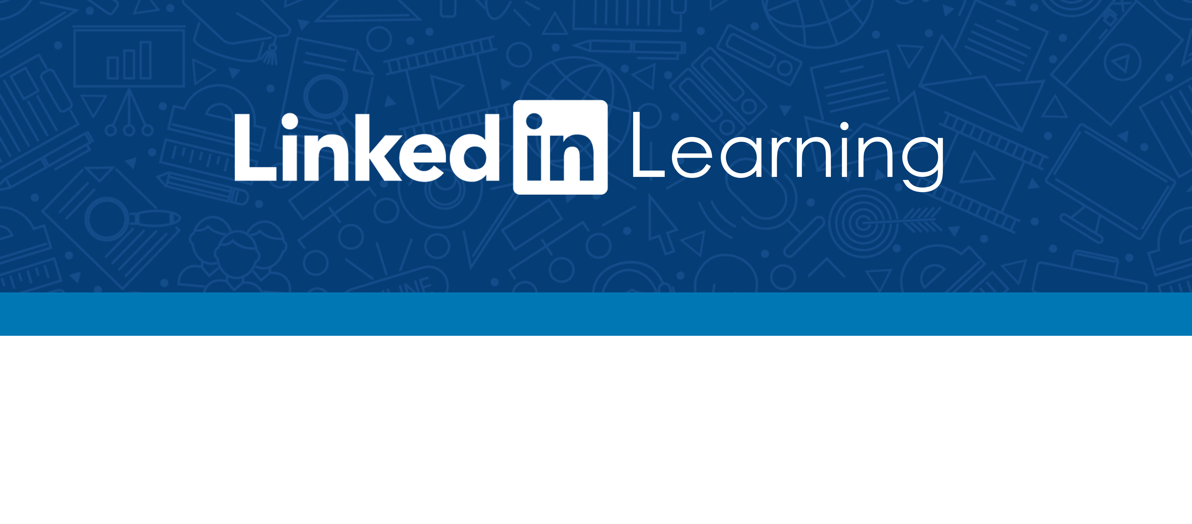 linked-in learning banner