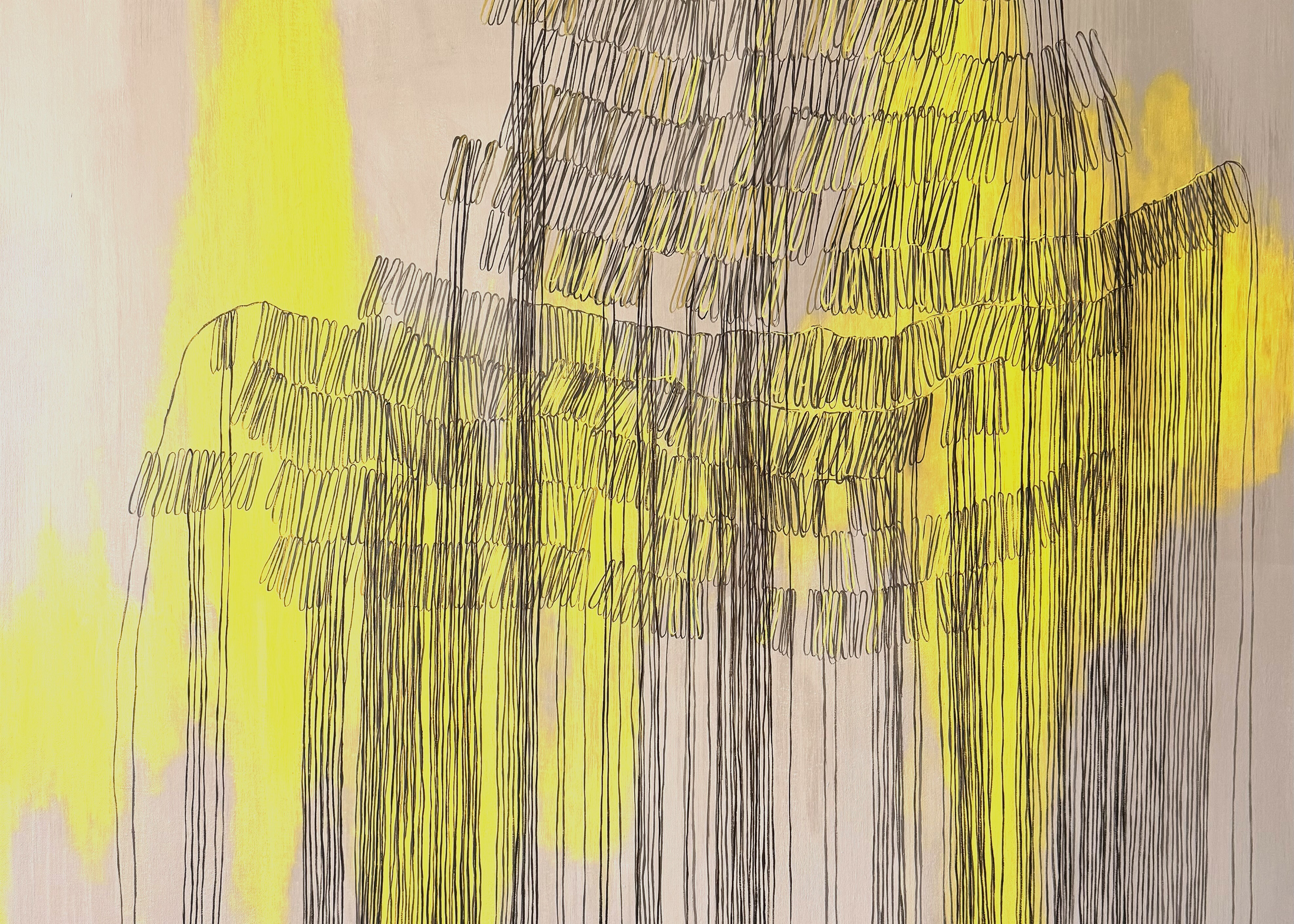 Trang T. Lê, "Loose Threads in Solitude" (detail), 50 x 45 in., oil on canvas, 2026. Trang T. Lê, "Loose Threads in Solitude" (detail), 50 x 45 in., oil on canvas, 2026.