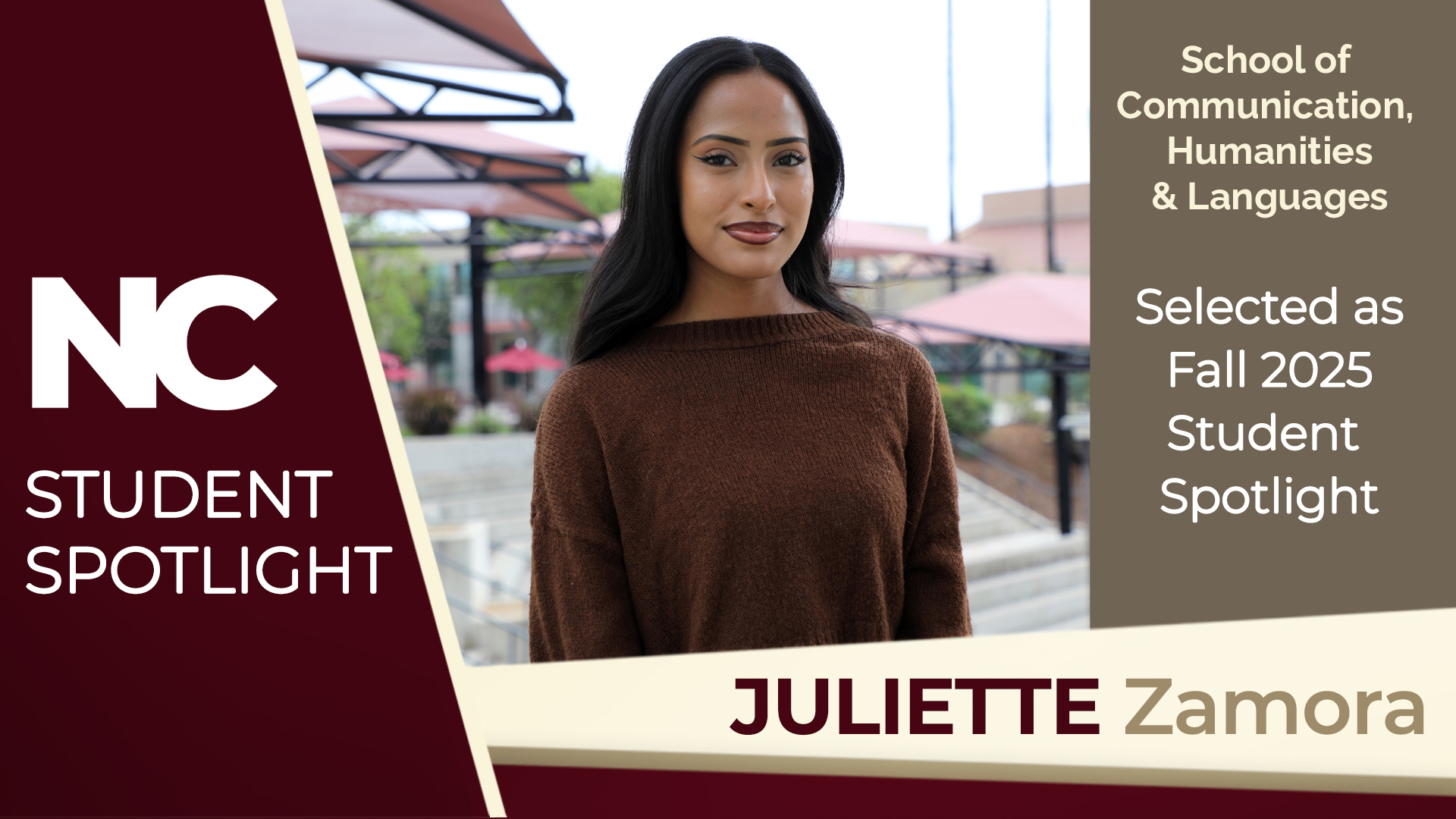 Fall 2025 Student Spotlight Juliette Zamora