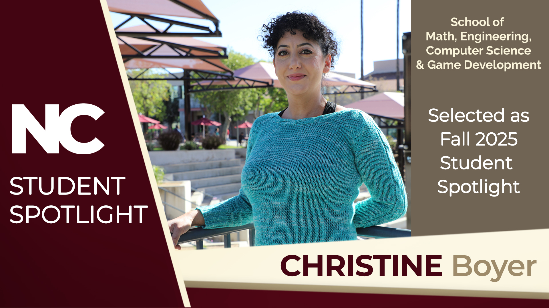 Christine Boyer Fall 2025 Student Spotlight Christine Boyer