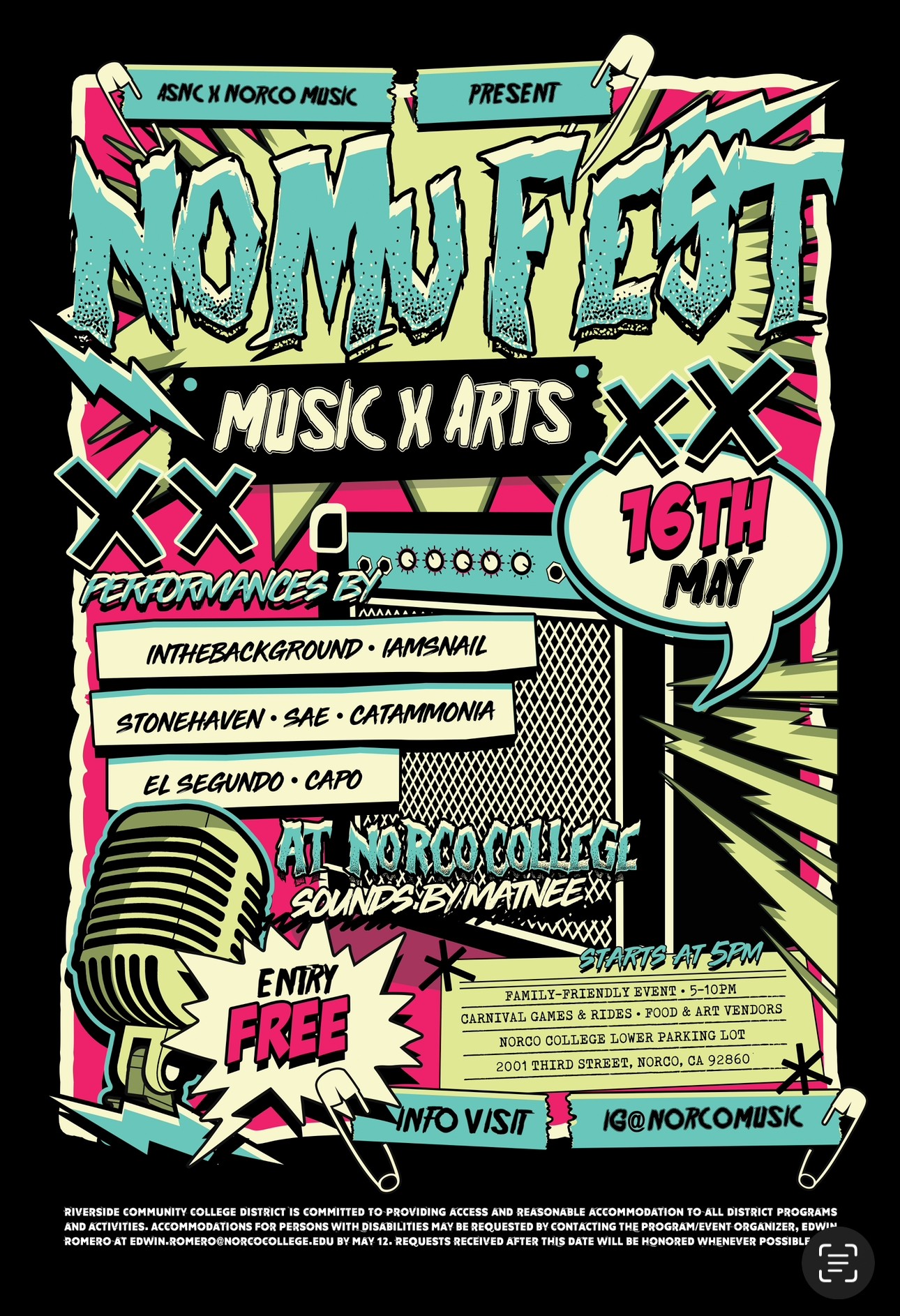 NOMU Festival 2025 flyer NOMU Festival 2025 flyer