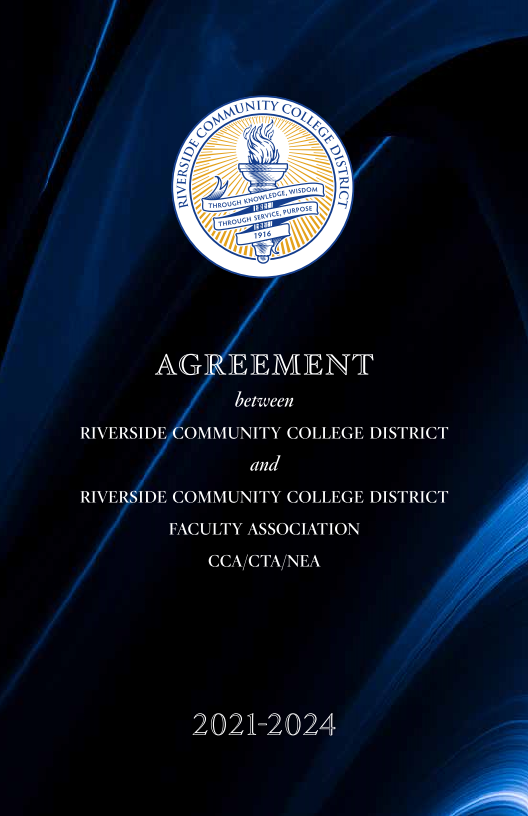 RCCD Faculty Association Agreement