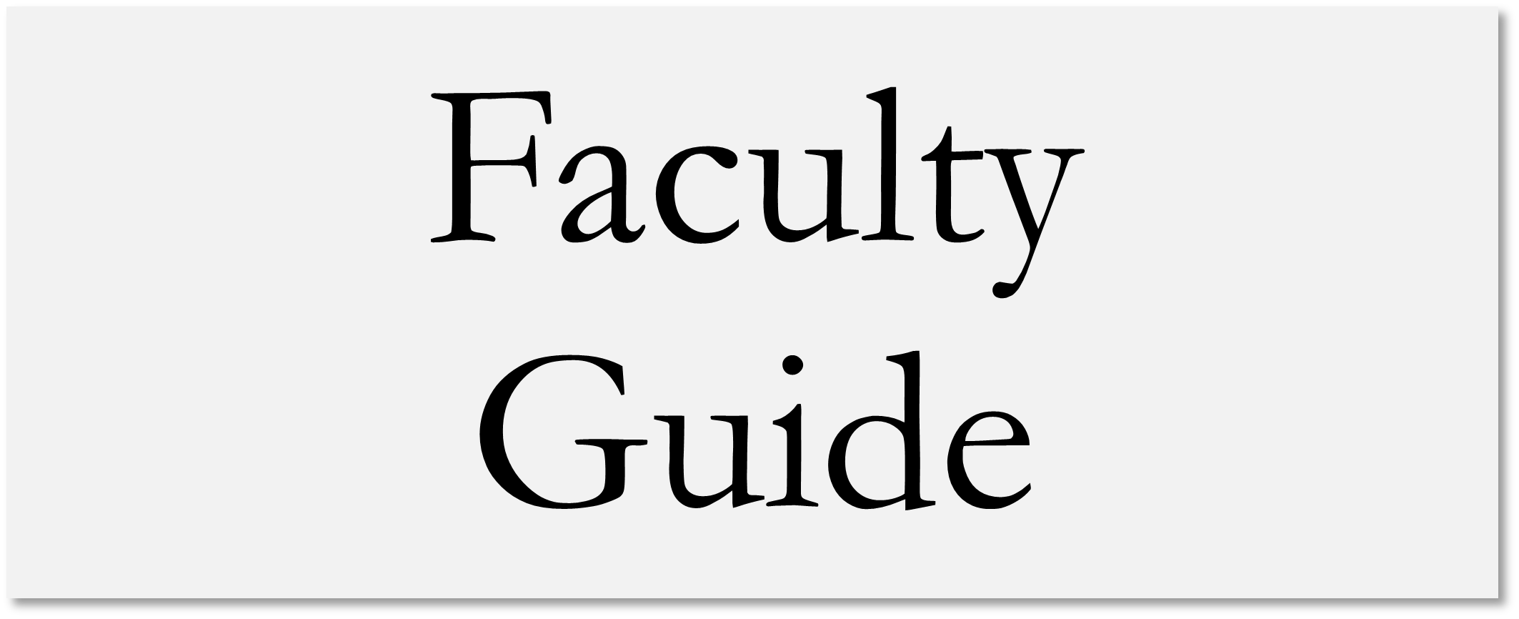Faculty Guide logo