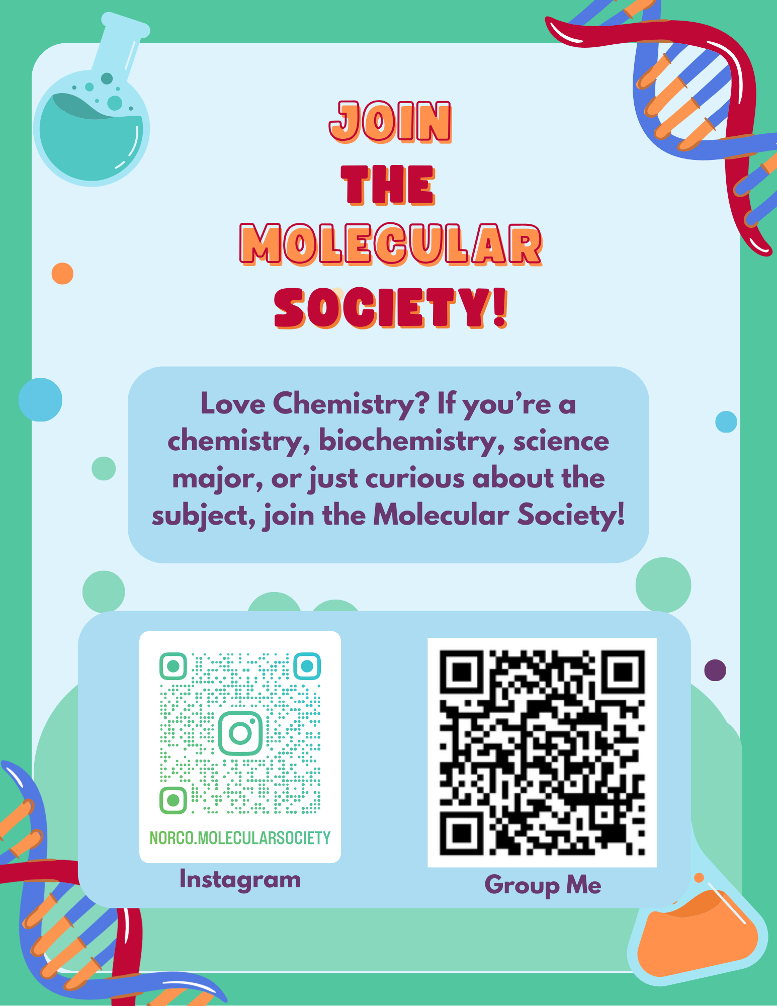 MESA Join the Molecular Society flyer MESA Join the Molecular Society flyer
