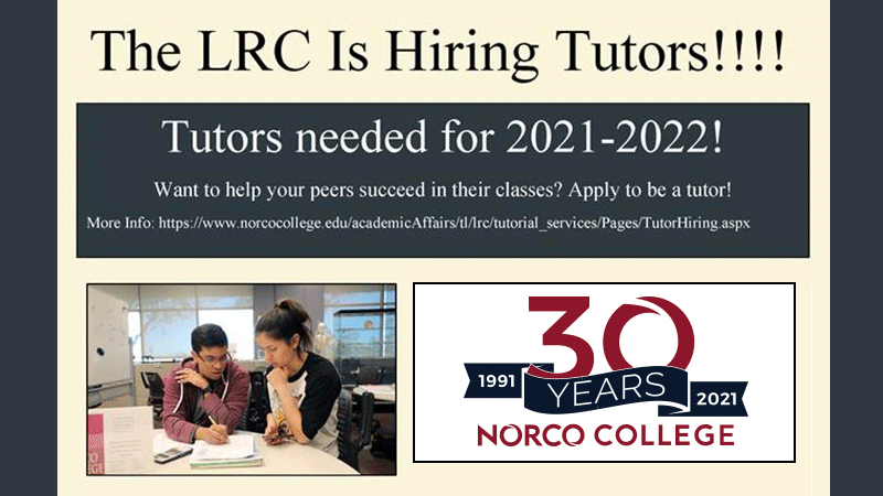 Tutors Needed for 2021-2022 Academic Year