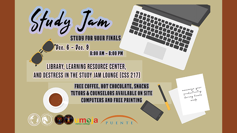 Fall 2021: Finals Study Jam