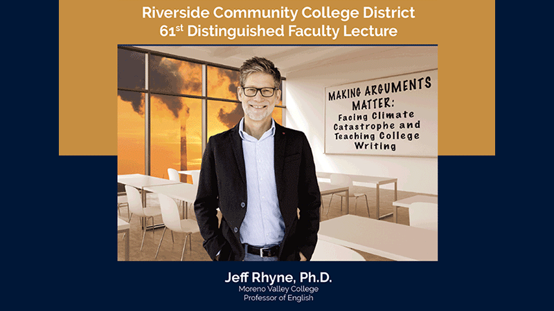English Professor to Deliver the RCCD 61 Distinguished Faculty Lecture