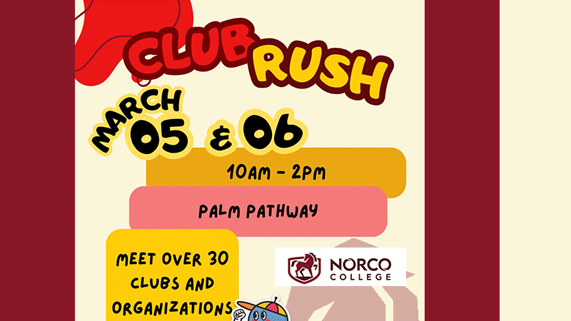 Club Rush Spring 2024 flyer featured image