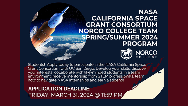 NASA California Space Grant Consortium Spring/Summer Program