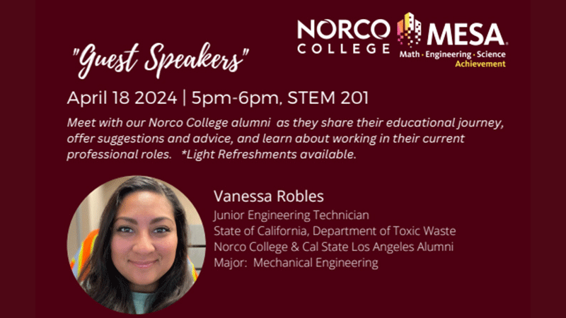 STEM/MESA Guest Speaker Event