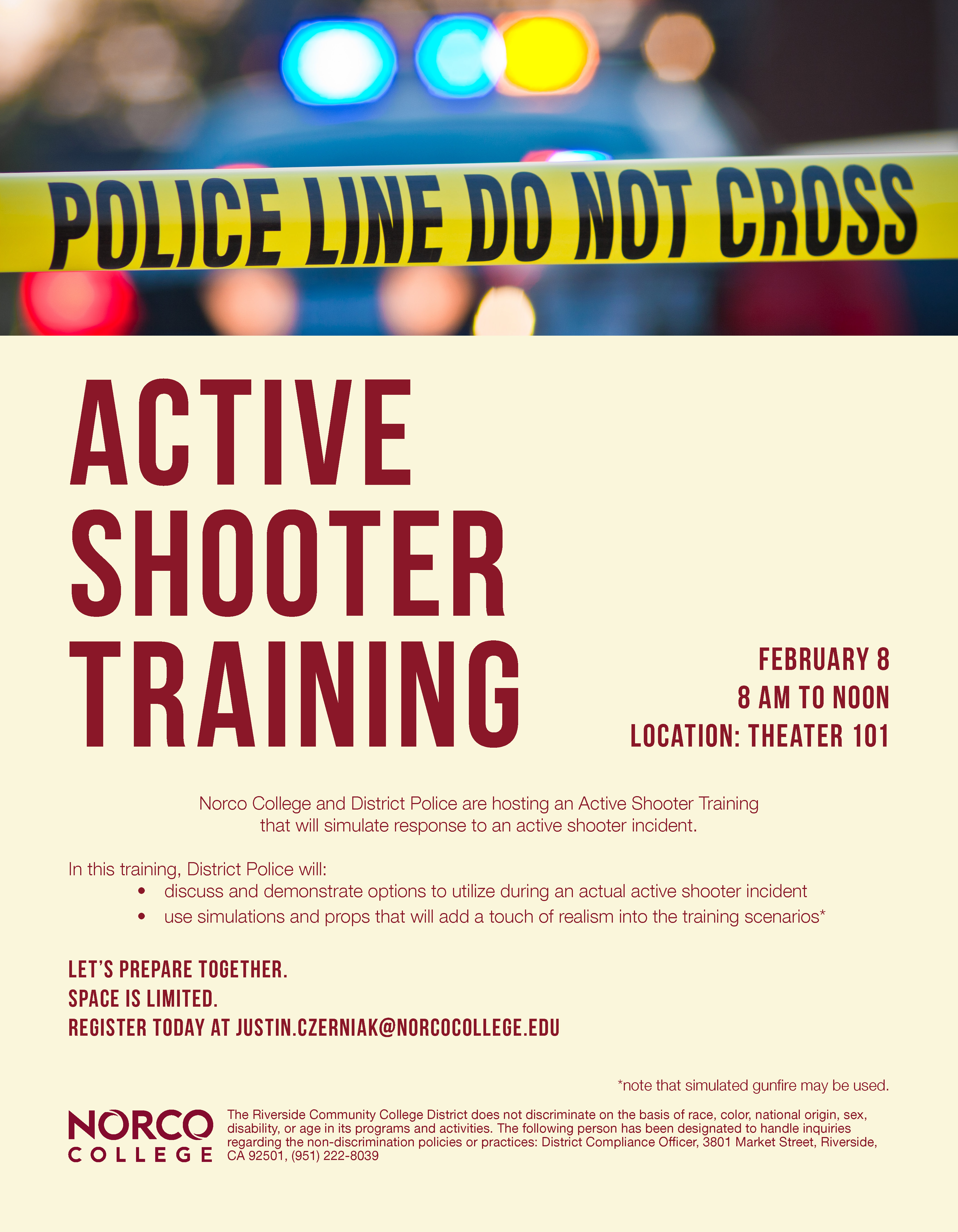 Active Shooter Training Flyer
