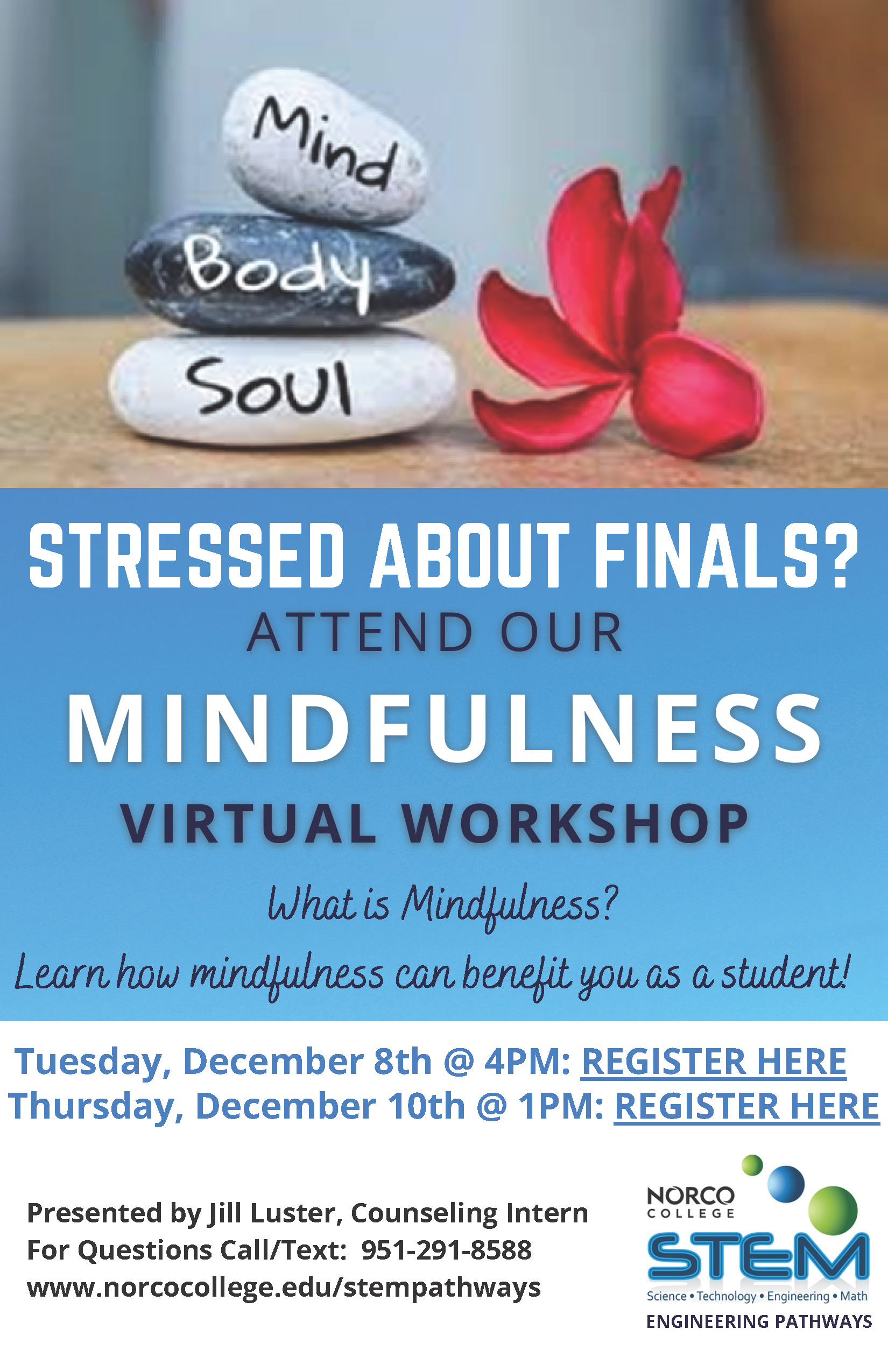 Mindfulness Virtual Workshop flyer