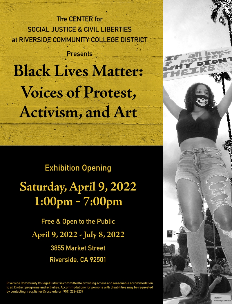 Black Lives Matter Exhibition flyer