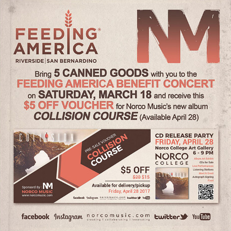 Feeding America Riverside San Bernardino Canned Goods Drive flyer Feeding America Riverside San Bernardino Canned Goods Drive flyer