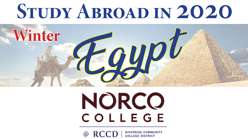 Study Abroad in Winter 2020 Egypt banner