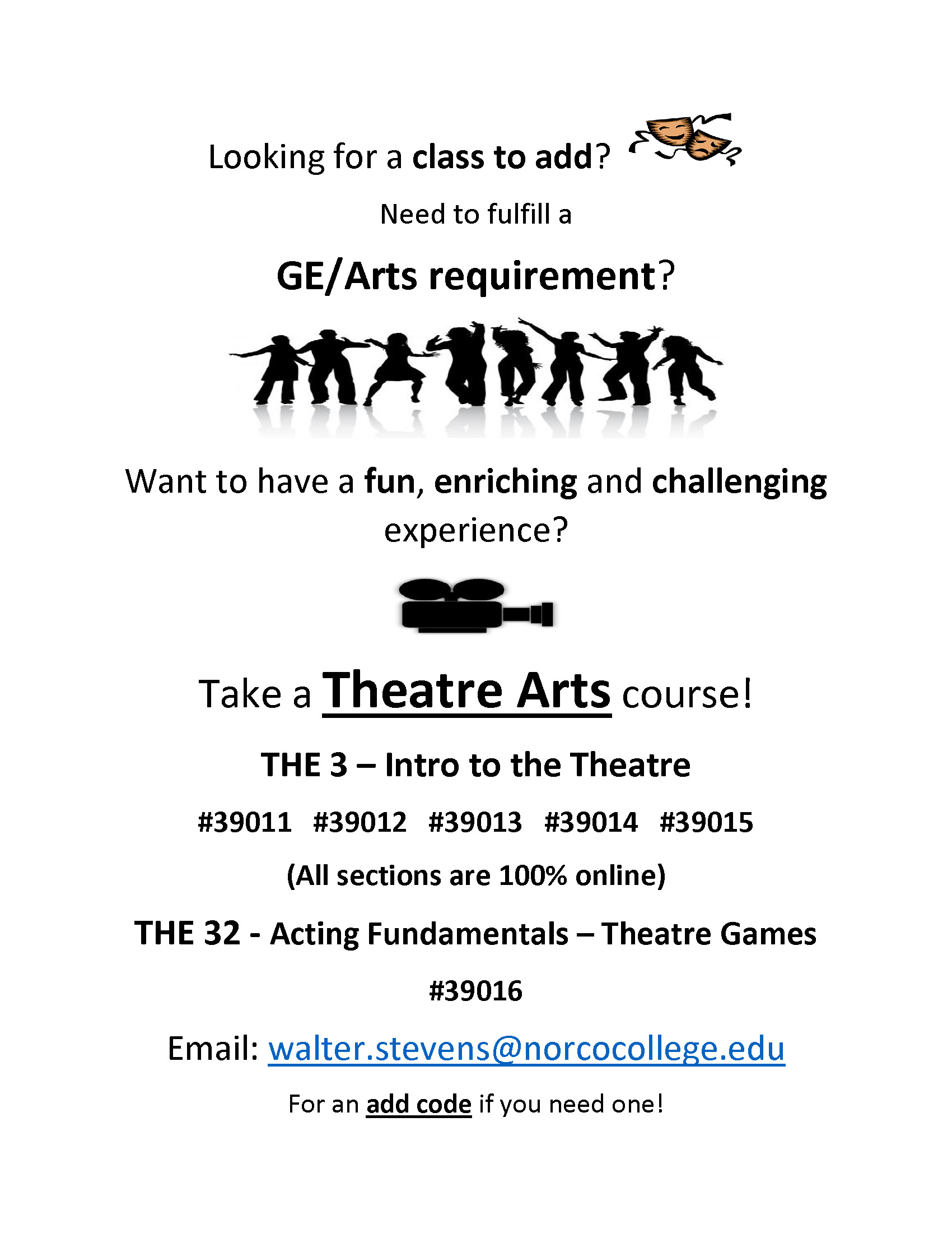 Theatre Arts Flyer