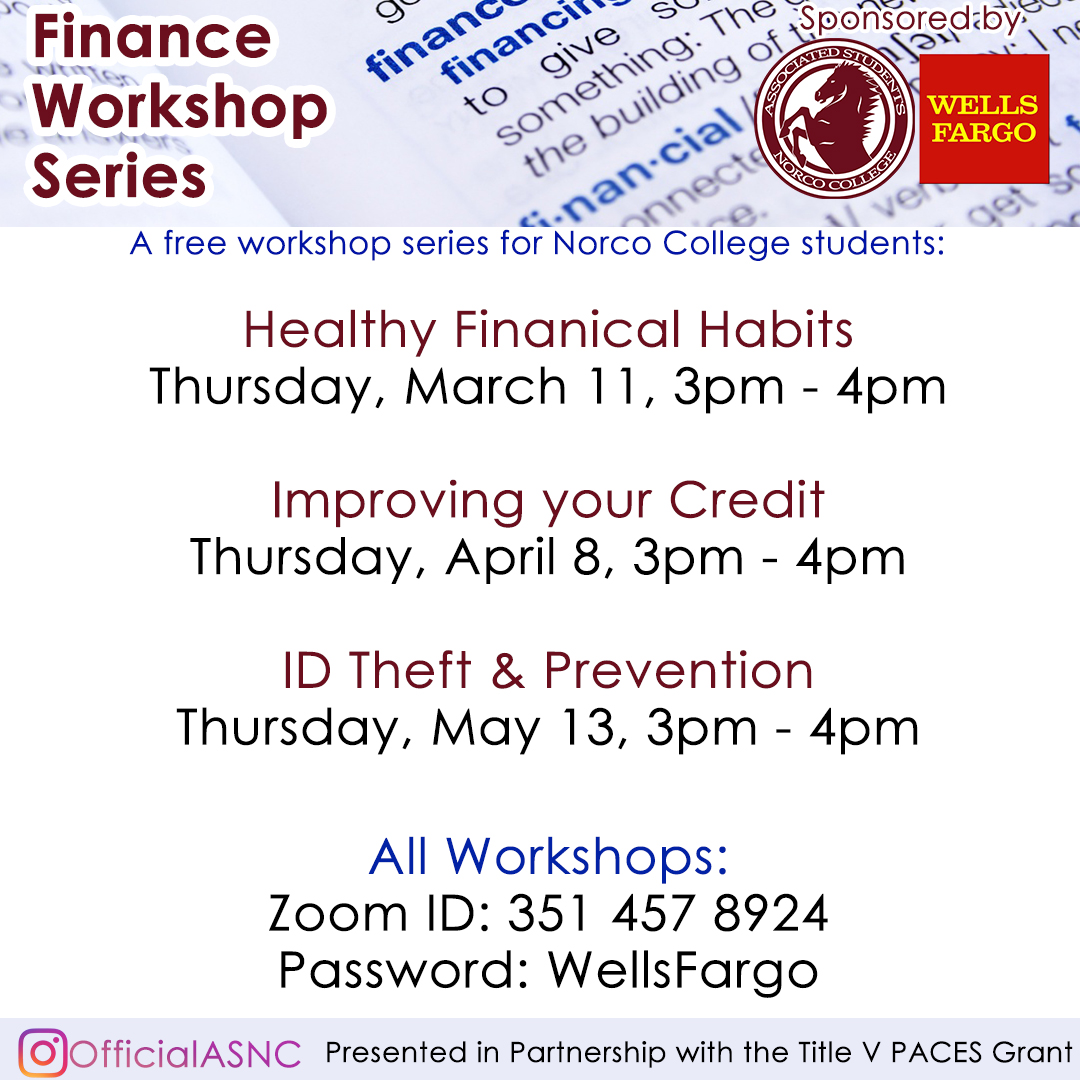 Finance Workshop Series Spring 2021