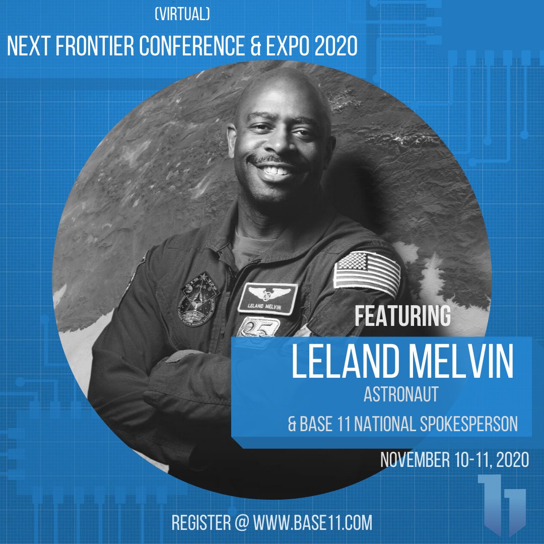 Next Frontier Conference flyer featuring Leland Melvin Next Frontier Conference flyer featuring Leland Melvin