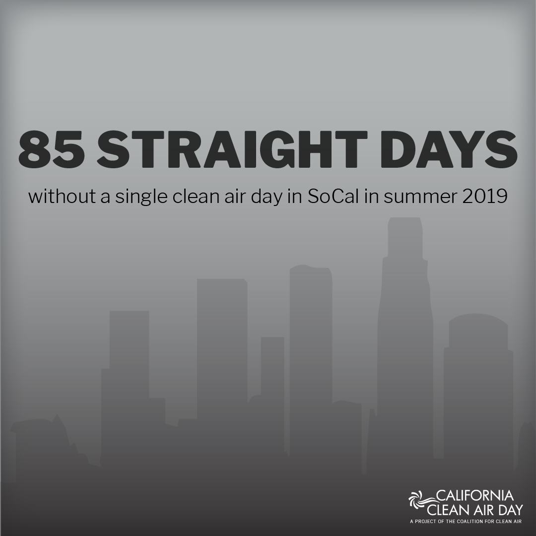 California Clean Air Day 85 Straight Days flyer California Clean Air Day 85 Straight Days flyer