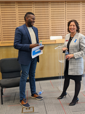 Michael Tubbs and Norco College President Dr. Monica Green
