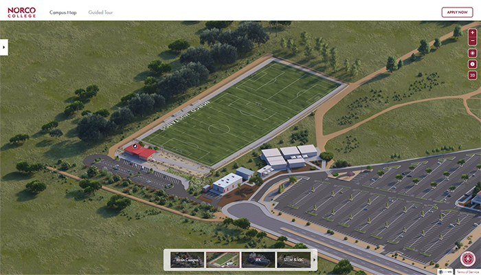 Norco College 3D Rendered Map Launch image 5