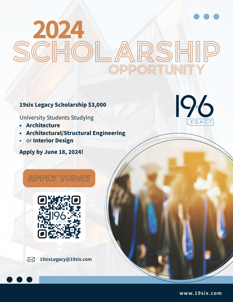 Click here to view the flyer full size or scan the QR code 19-6 Legacy Scholarship University Student Flyer