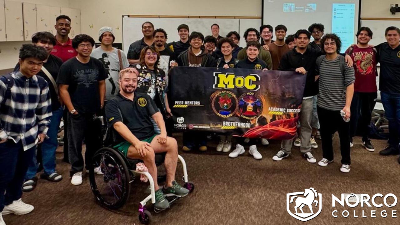 Students at the Men of Color event