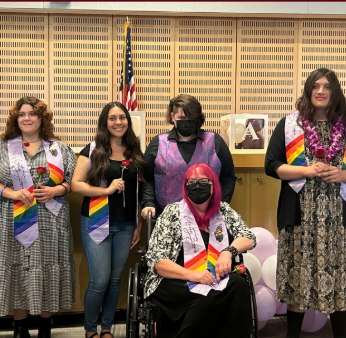 LGBTQIA+ students attending the annual Lavender and Undocu Celebration