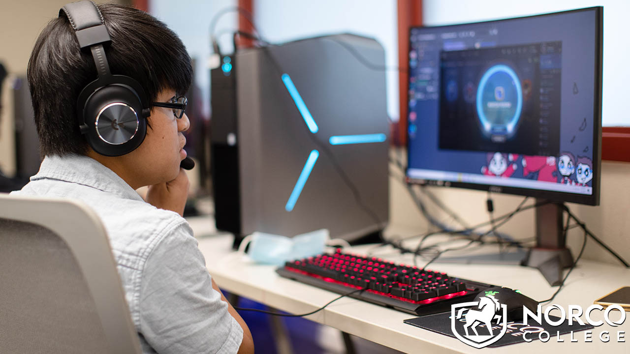 Student taking the cybersecurity training