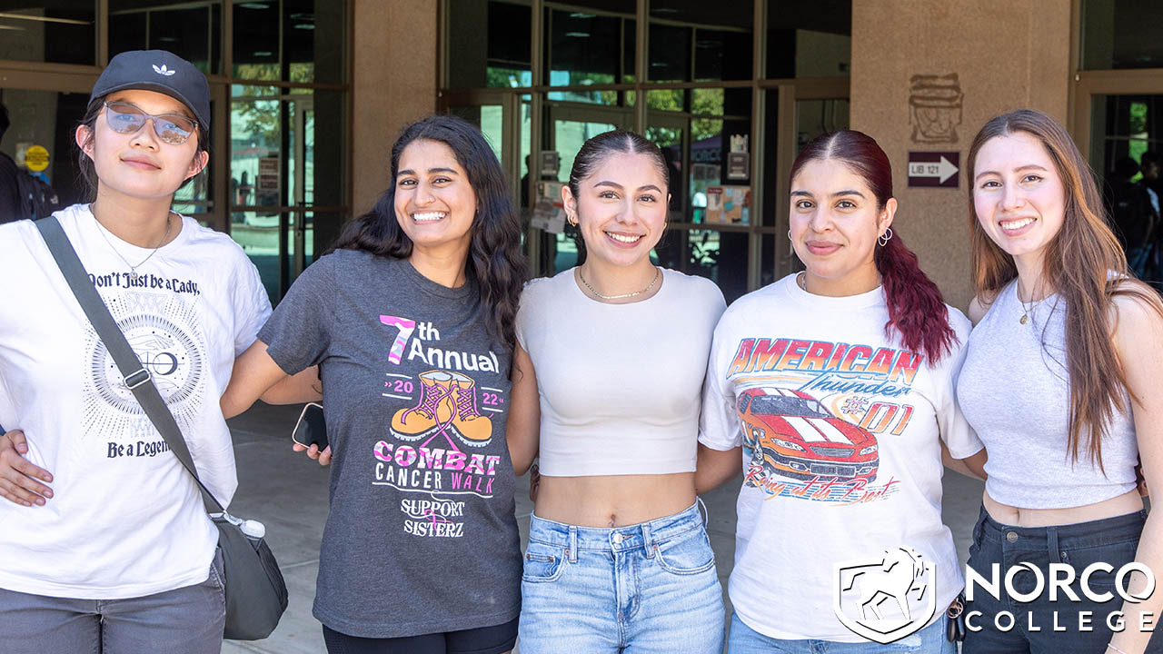 Norco College students at event