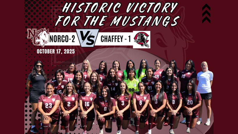 Historic Night for Norco Women's Soccer: Mustangs End Chaffey's Five-Year Conference Streak with a Landmark Victory