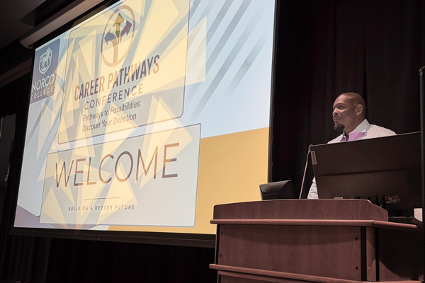 Career Pathways Conference keynote speaker, Darnell Bing, Ed.D., Umoja Counselor/Coordinator at Norco College Career Pathways Conference keynote speaker, Darnell Bing, Ed.D., Umoja Counselor/Coordinator at Norco College