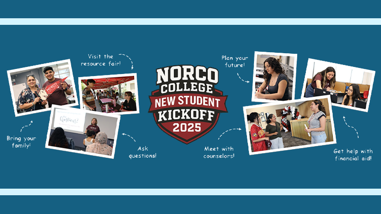 Norco College New Student Kickoff 2025 banner
