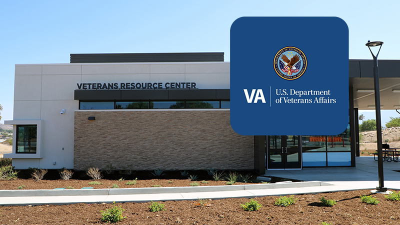 Norco College Veterans Resource Center and Department of Veterans Affairs logo