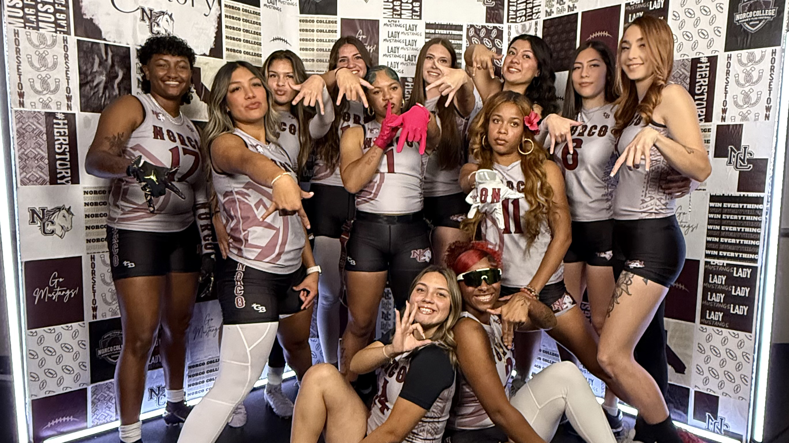The Norco College Women's Flag Football Team