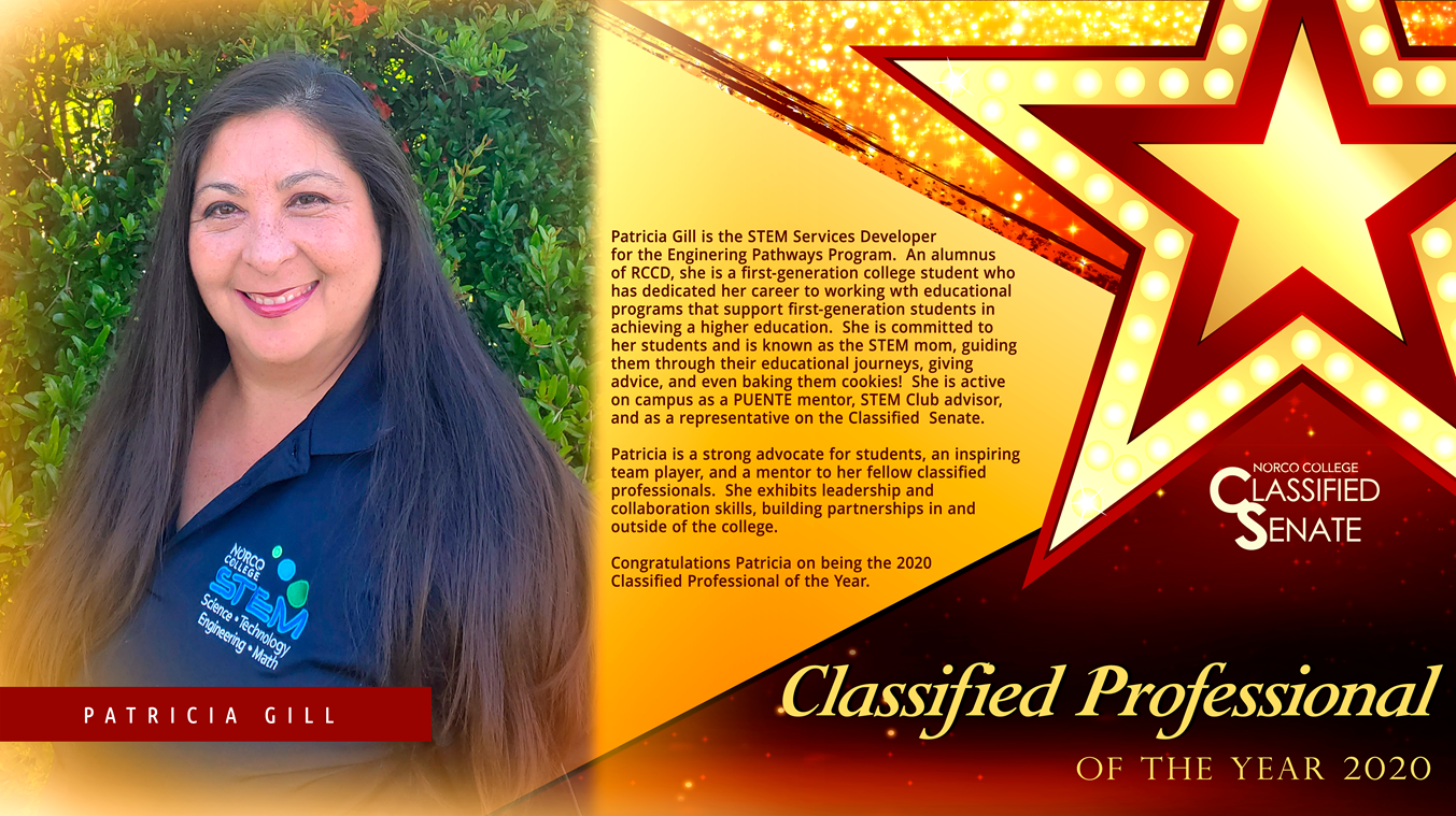 Classified Senate Announces Patricia Gill as Classified Professional of the Year Classified Senate Announces Patricia Gill as Classified Professional of the Year