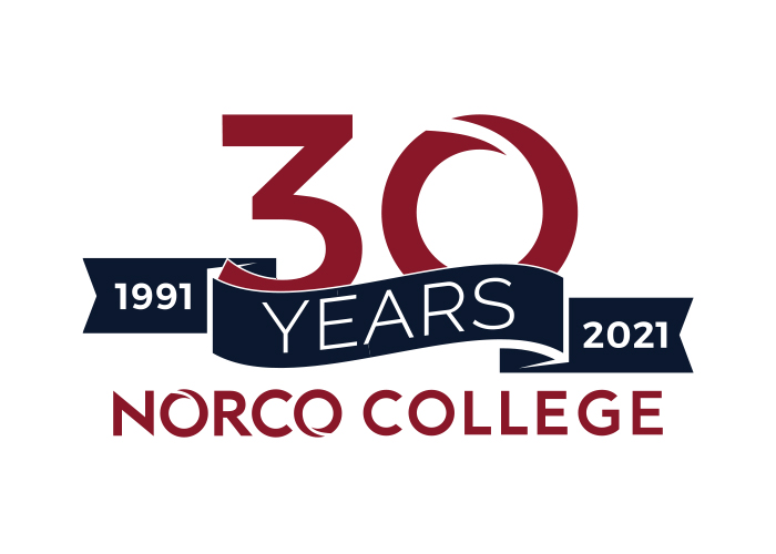 Norco College 30 Years logo Norco College 30 Years logo