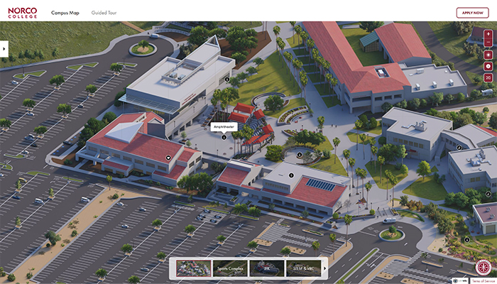 Norco College 3D Rendered Map Launch image 3 Norco College 3D Rendered Map Launch image 3