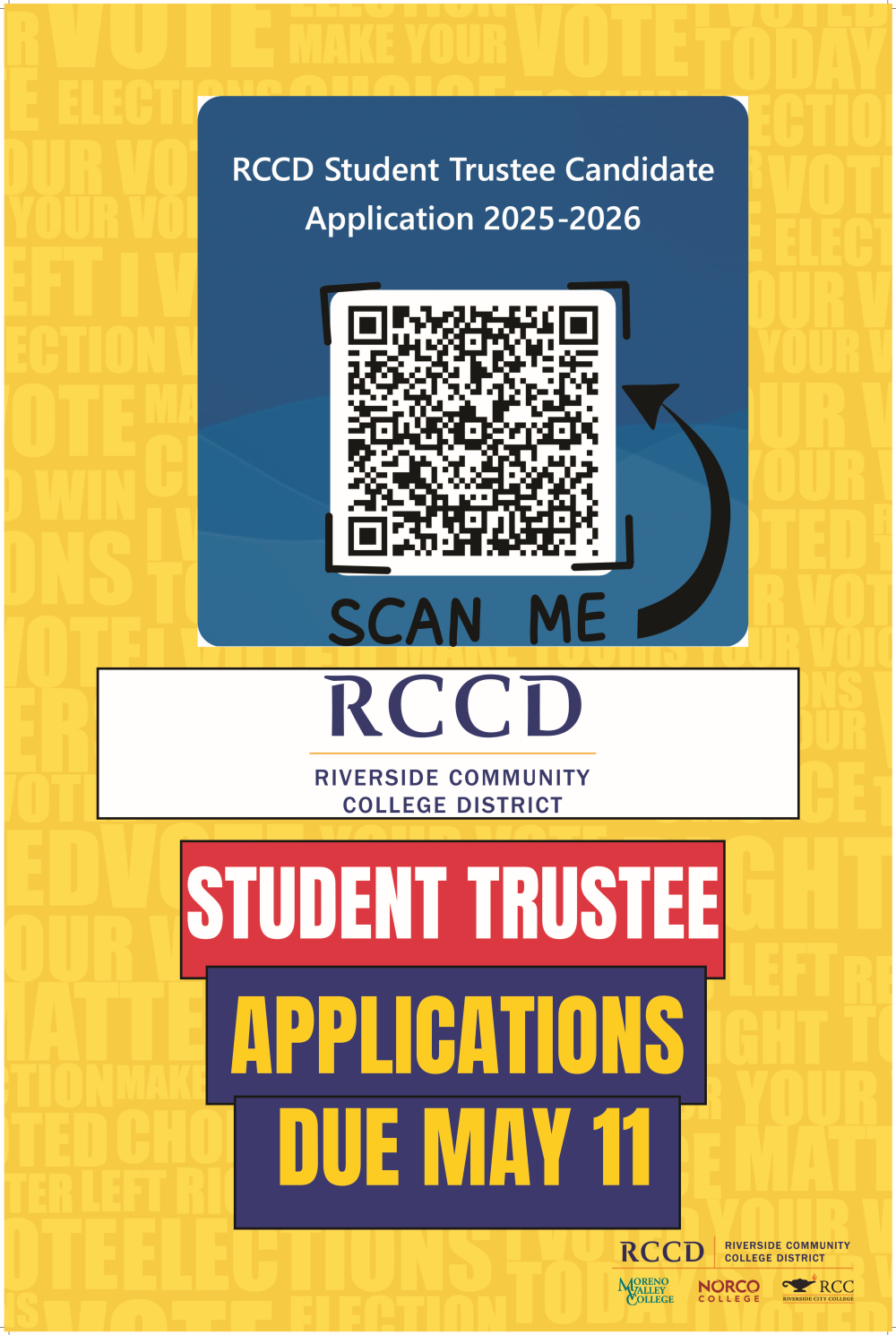 Student Trustee Elections Call for Candidates Spring 2025 flyer