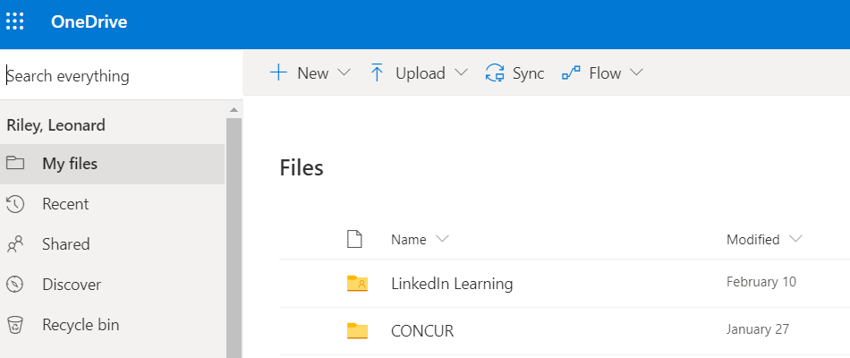 Microsoft OneDrive Screenshot 1