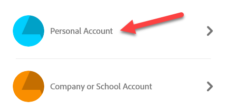 Adobe Creative Cloud Sign-In image