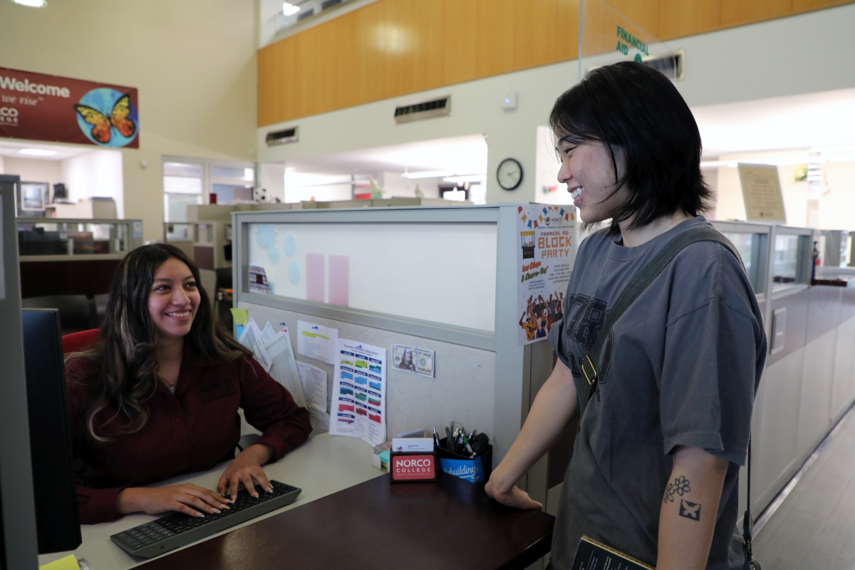 Norco College Student Financial Services workers