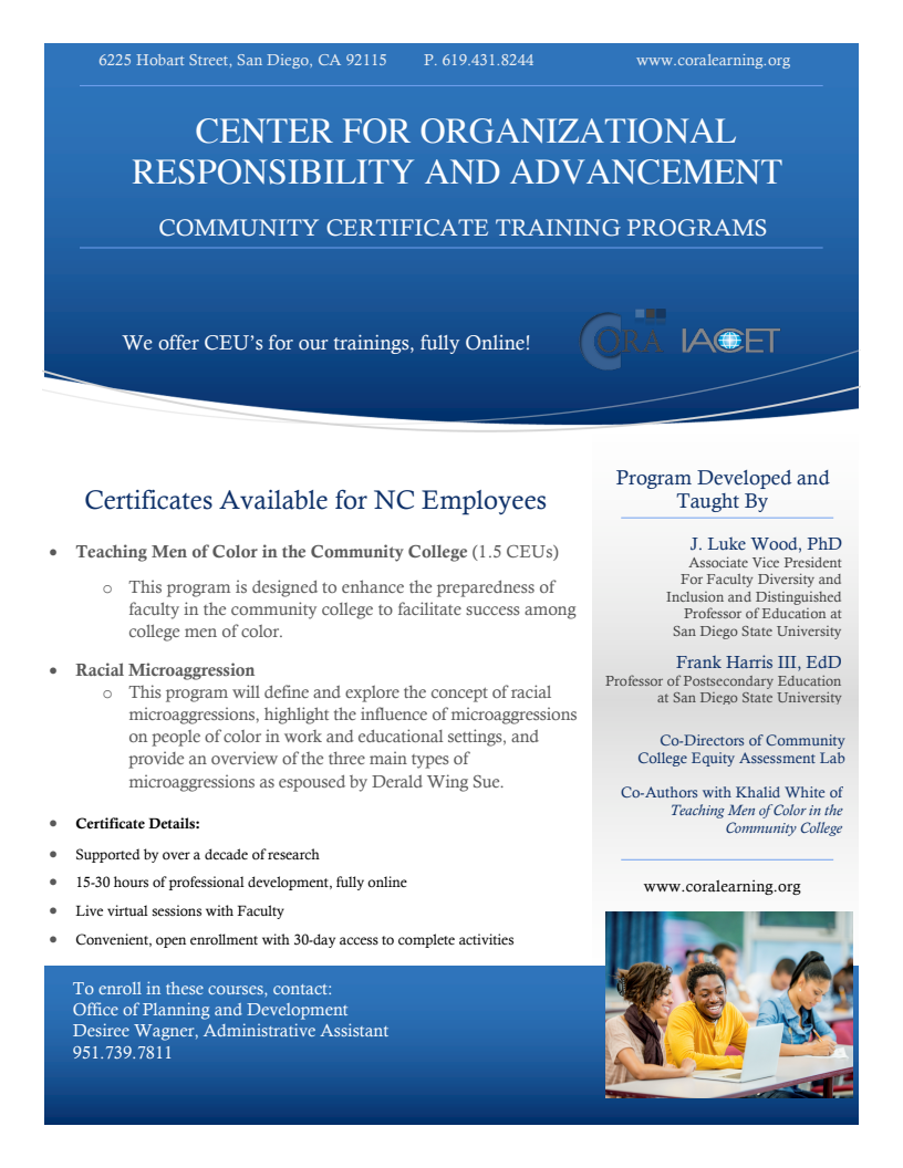 Racial Microaggressions and Teaching Men of Color Courses